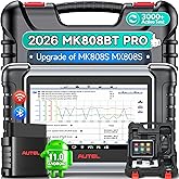 Autel Scanner MaxiCOM MK808BT PRO, 2026 V2.0 Bidirectional Diagnostic Tool as MK900BT MK900 MX900, New Ver. of MK808S MX808S,