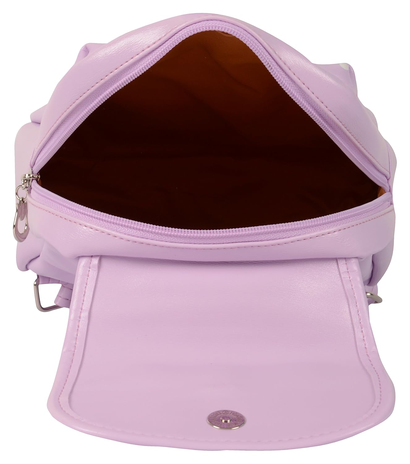 shopigator women's purple pu backpack(small)