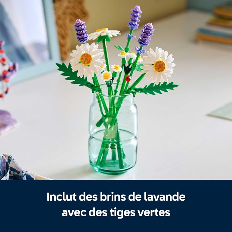 Botanicals Marguerites - Bouquet de Fleurs Artificielles - Marguerites & Lavande - Décoration Chambre d'enfant DIY - Cadeau d'anniversaire pour Fille 9 Ans ou Adulte Passionné.e de Plantes 11508 — photo 4 sur 8