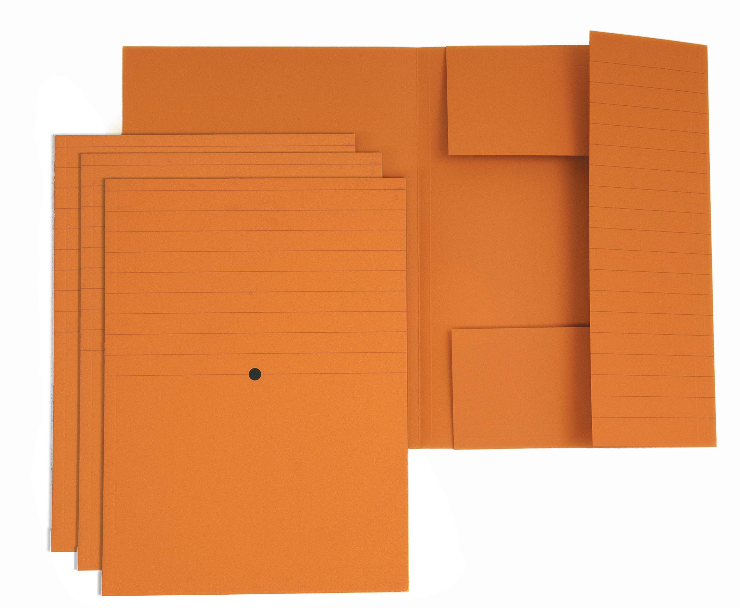 4company 3440 03 Folder 3 Lambi Glued Orange Woodstock Size 285 Pack of 20