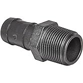 Banjo HB100 Polypropylene Hose Fitting, Adapter, 1" NPT Male x 1" Barbed