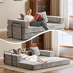 Convertible Sleeper Sofa Bed, Compression Folding