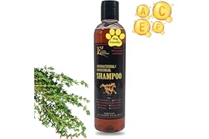 E3 Antifungal Ketoconazole and Thymol Skincare Shampoo for Horses and Dogs - Relieves Itching, Irritation, and Skin Infections - Fortified with Nano Vitamins A, C, E & F (8 oz)