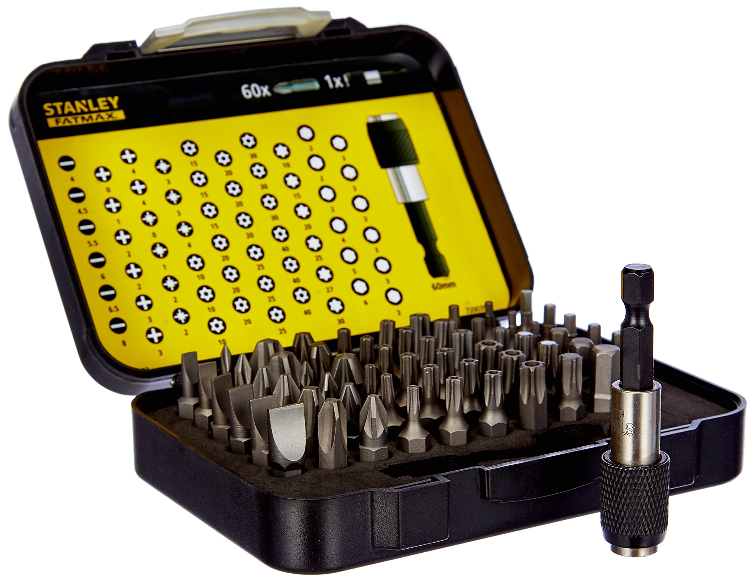 Stanley 113902 1/4-inch Drive Bit Set (61 Pieces),STA113902