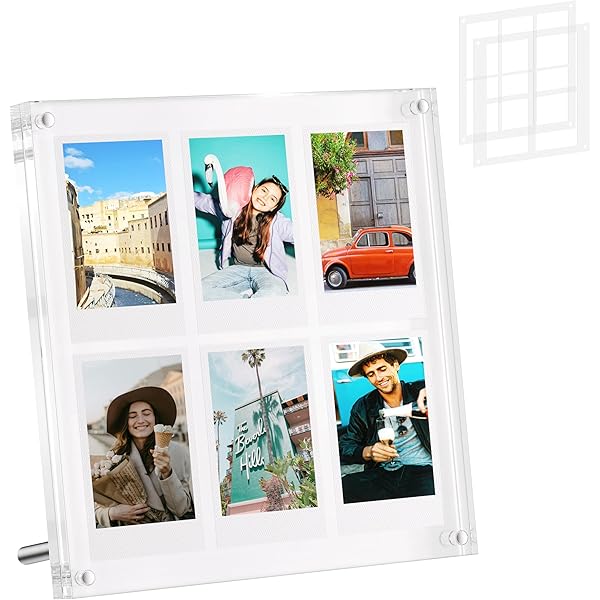 Amazon.com : Fintie 3-Grids Small Photo Frame for Fujifilm Instax