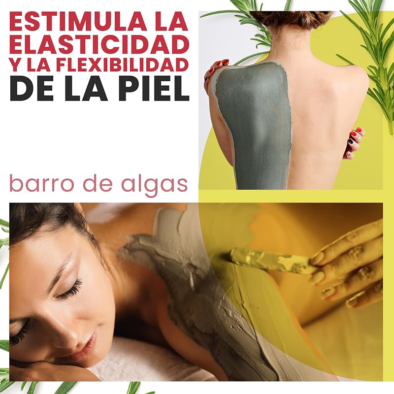 Lama de Algas Anticelulite: Combate a Celulite e a Flaccidez do Corpo. Efeito Firme e Resultados Visíveis. Tratamento Profissional de Choque SPA com Lama - Pronto a Usar - 6000 g 6 kg