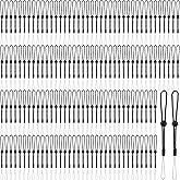 YooNotee 200 Pcs Hand Wrist Strap Lanyard Adjustable Black Nylon Hand Wrist Straps Wristlet Phone Lanyards for Mobile Phone Camera USB Flash Drive ID Name Tag Badge