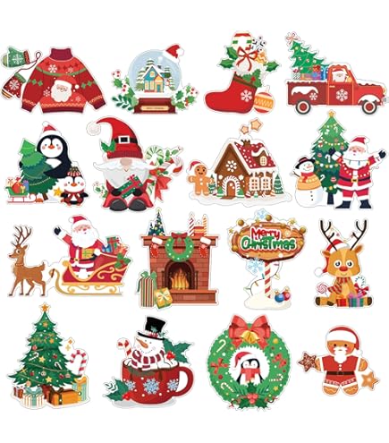 16 Pieces Christmas Refrigerator Magnets Christmas Candy - View #4