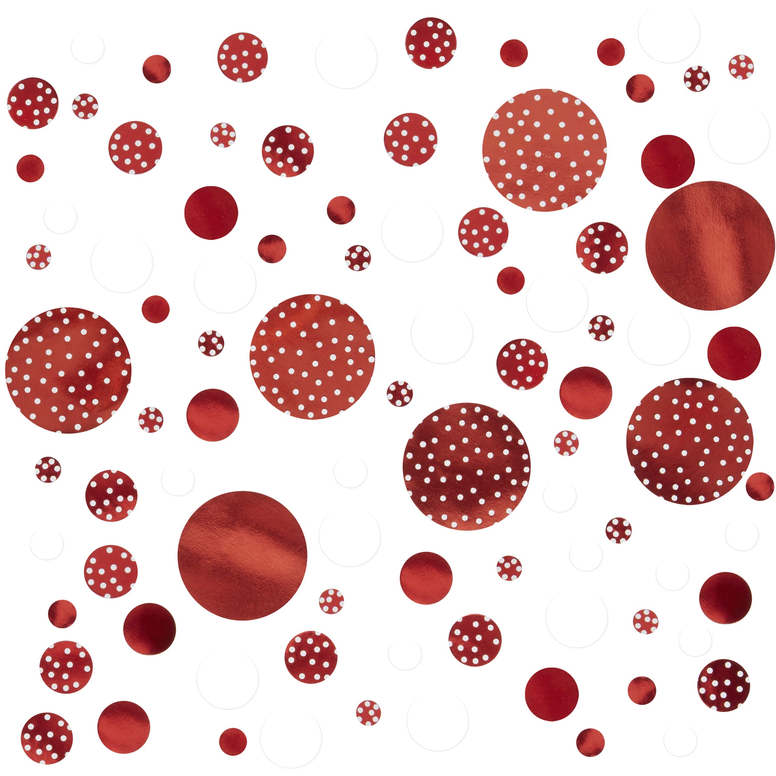 Neviti Red & White Dots Scatter Confetti