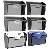 Simple Trending 6 Pockets Wall File Organizer, Mesh