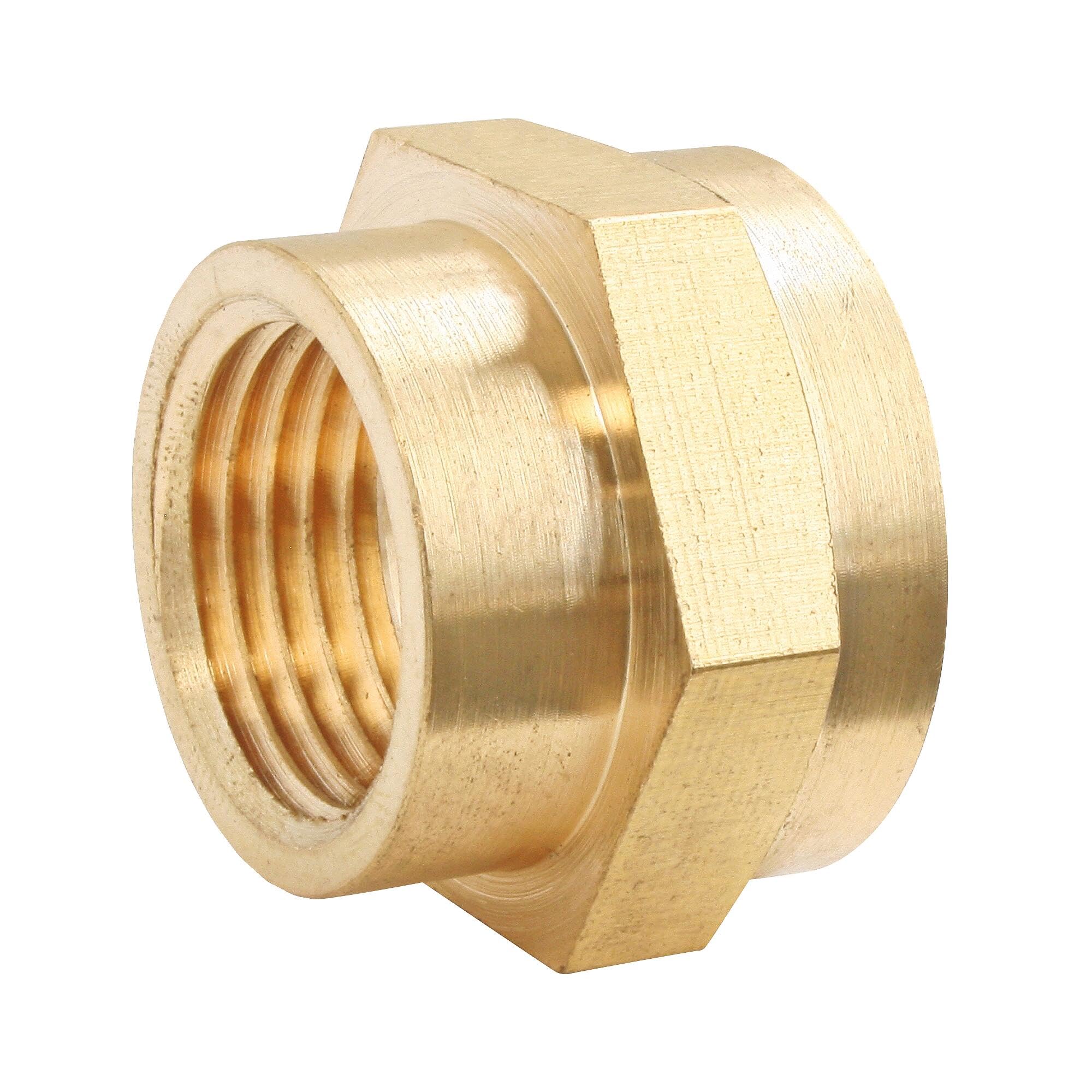 Somatherm // 4360-26-20 Reducing Brass Double Female Sleeve 26/34-20/27, Grey