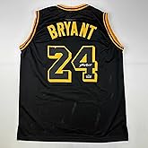 Facsimile Autographed Kobe Bryant #24 Black Mamba Los Angeles LA Reprint Laser Auto Basketball Jersey Size Men's XL