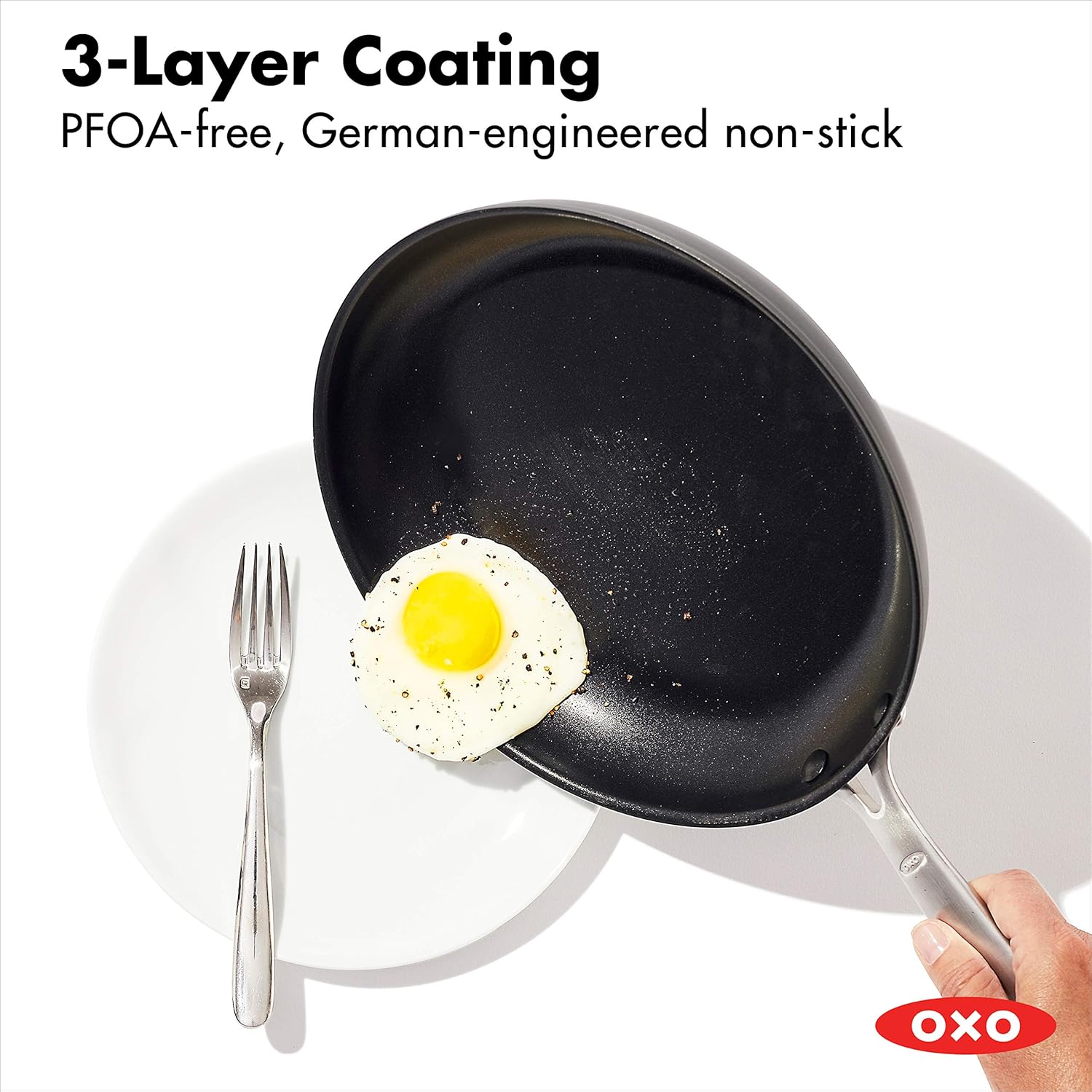 OXO Good Grips Non-Stick Pro Dishwasher safe 10" Open Frypan: Kitchen & Dining