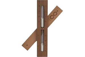 HOME SAUNA EXPERIENCE HSE Cedar Box Sauna Sand Timer - 15 Minutes - Choose Your Sand Color (15 Minutes, White)