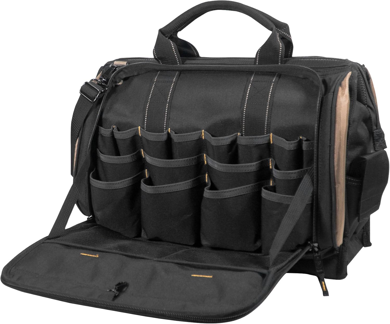 CLC Custom LeatherCraft 1539 Multi-Compartment 50 Pocket Tool Bag - Tool Bags - 