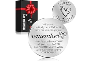 Gift for Him Valentines Day - Gifts for Men Christmas, Keychain Pocket Hug Token, Stocking Stuffers for Men Him - Mens Gift I