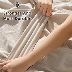 Shilucheng 100% French Linen Sheets - Queen Size