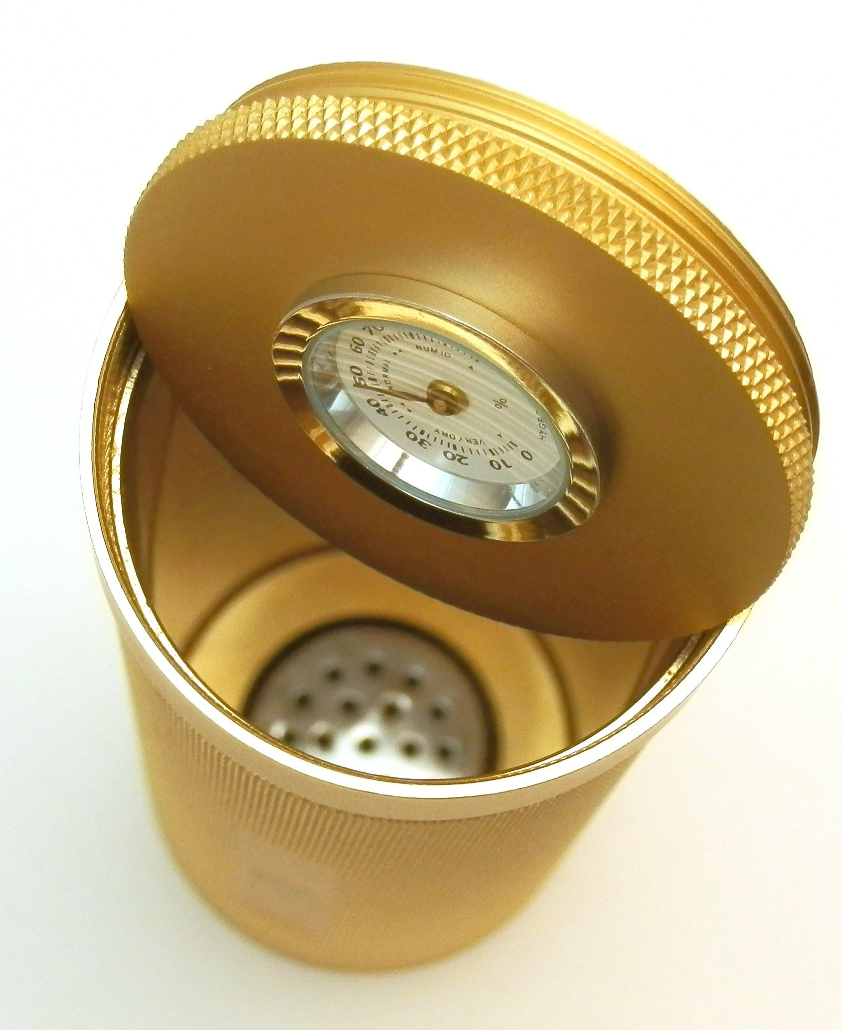 Mrs. Brog Cigar Travel Humidor Built in Hygrometer & Humidifier