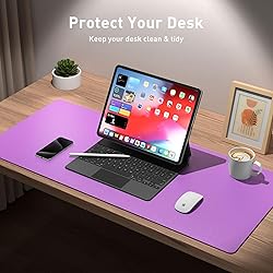 Aothia Leather Desk Pad Protector, Mouse
