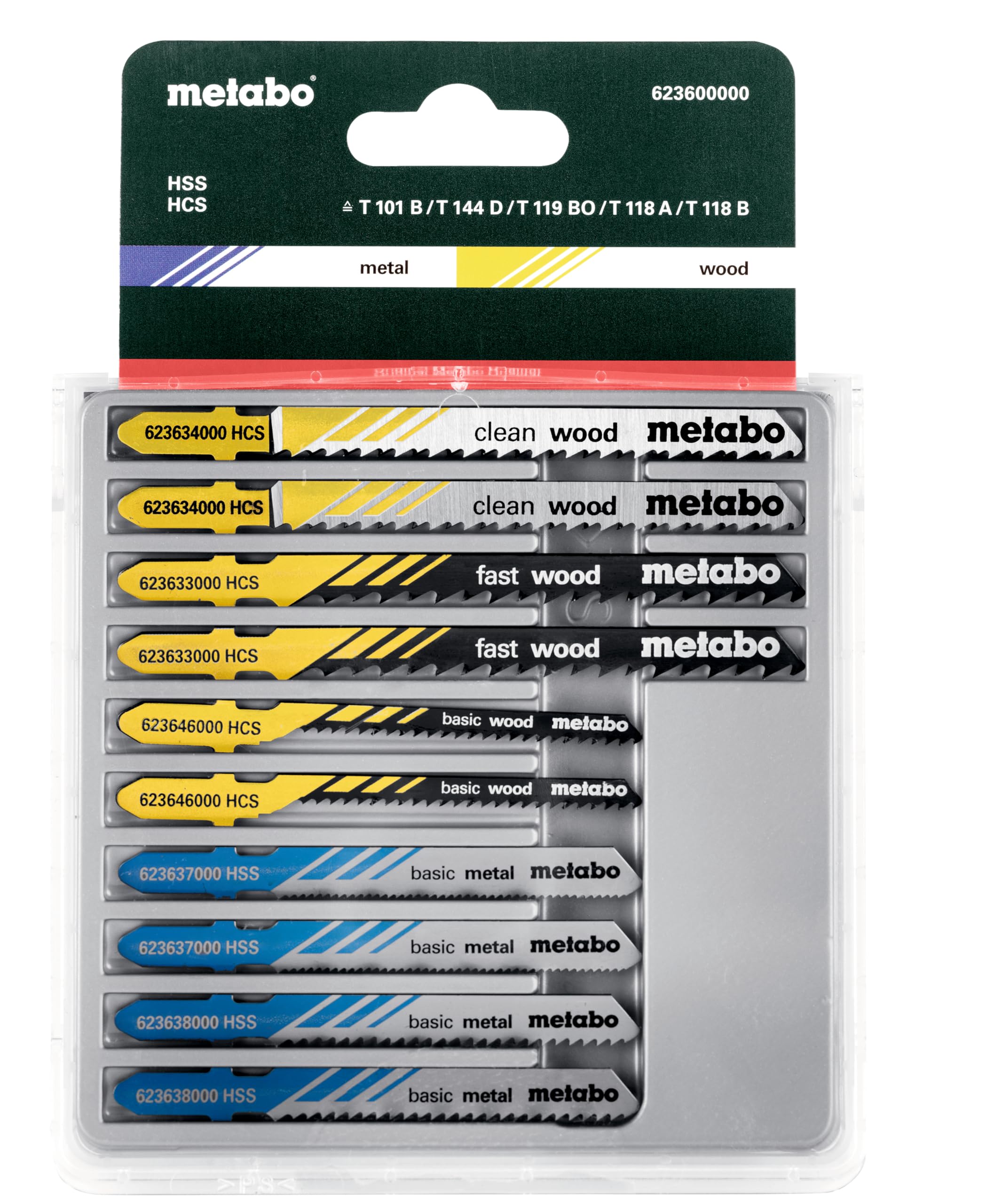 Metabo 623600000 Jig Saw Blade Assortment (10-Piece)