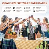 SinKeu Portable Power Station 300W 296Wh Solar Generator 230V AC USB view 2