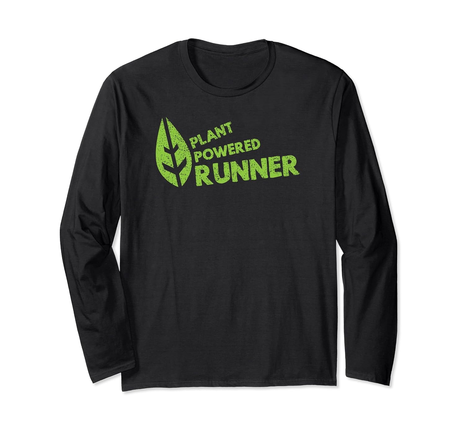 plant powered runner vegan trail ultra marathon ls t-shirt-anz