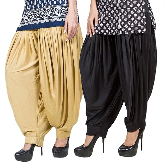 Rayon Patialas & Pyjamas Separates (Moniqpt05Rn_Beige_Free Size)