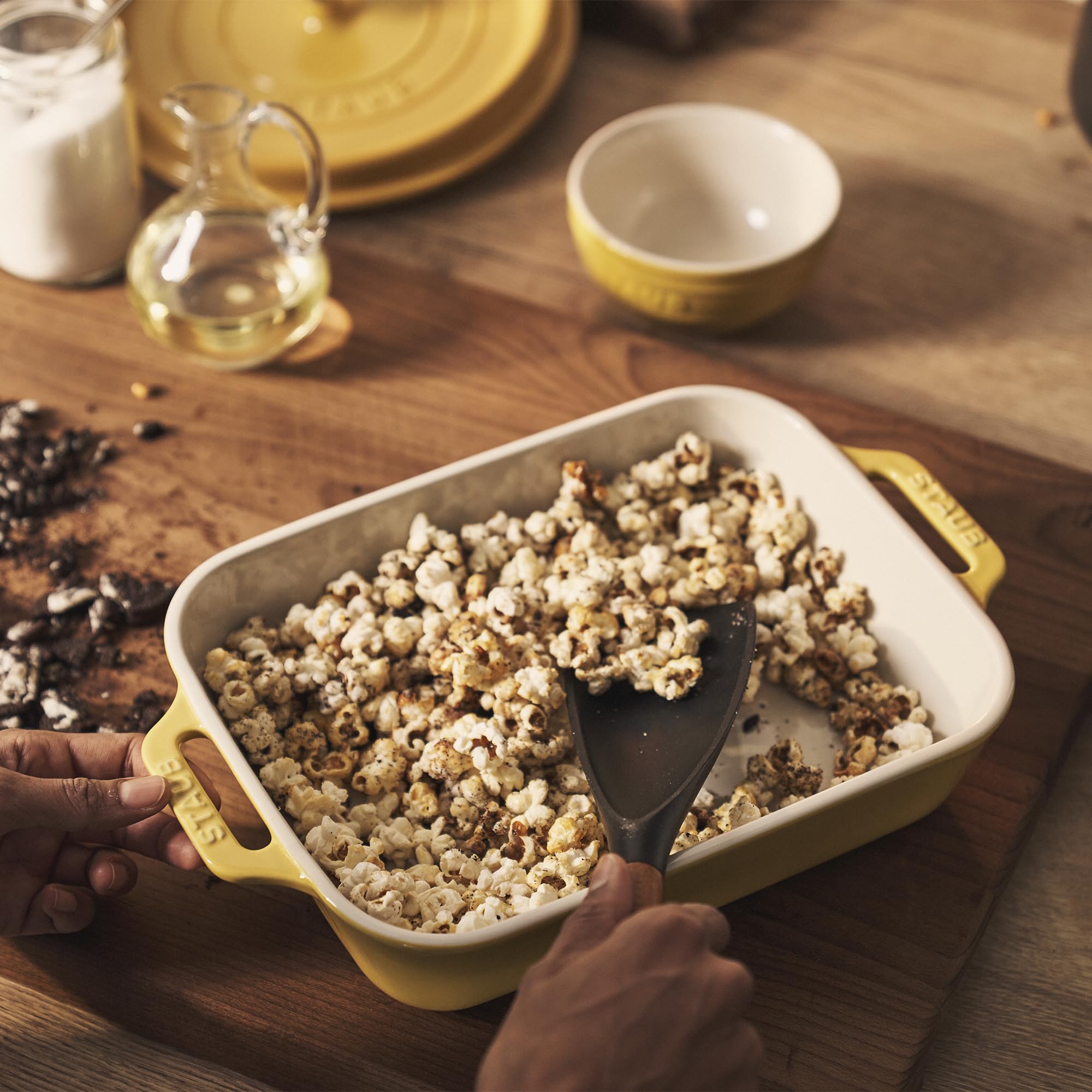 STAUB Ceramic 3-pc Rectangular Baking Dish Set - Citron