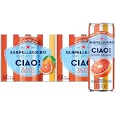 Sanpellegrino CIAO Blood Orange sparkling water, real fruit juice, 24 Pack | Rooted in Italian heritage, this sparkling water has real fruit juice, 0g added sugar, and 10 calories per can. 24 pack.