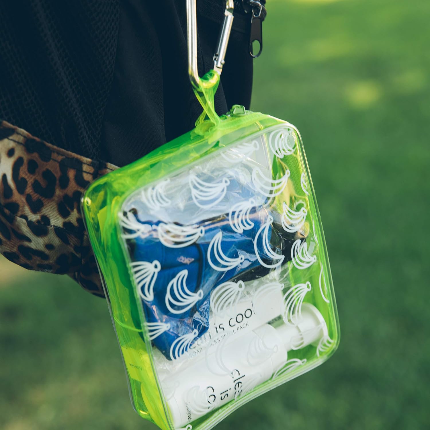 #StaySafe Hygiene Travel Kit (Go Bananas) with Reusable Face Masks & Refillable Soap : Beauty