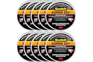 Scotch 3M Super 33+ Vinyl Electrical Tape.75-Inch by 66-Feet, 10-Pack