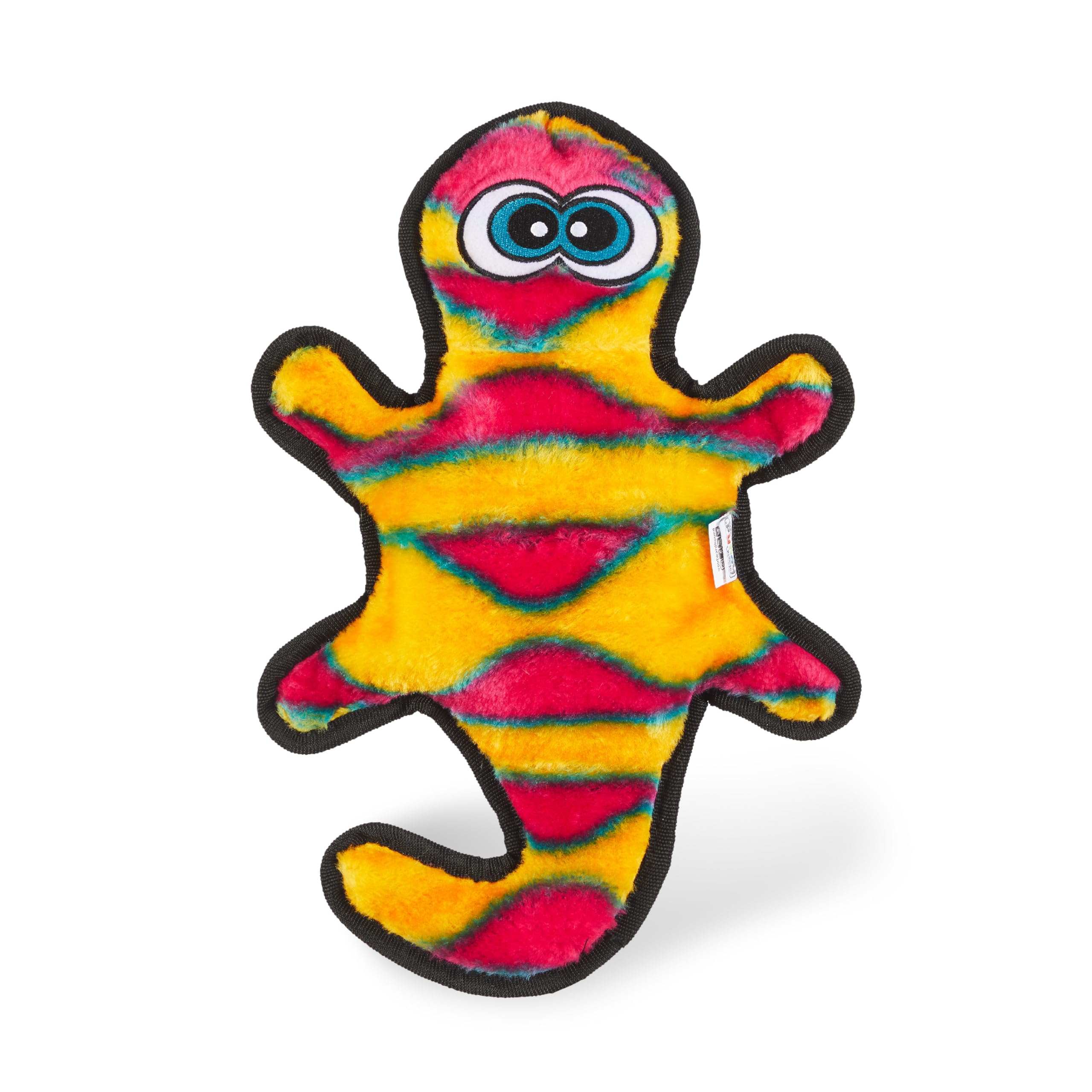 Outward Hound Invincibles Orange Gecko Plush Dog Toy, Medium