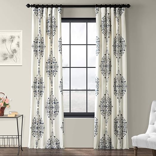 Amazon Com Hpd Half Price Drapes Prtw D41 120 Printed Cotton