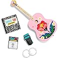 TinkerTar - Pink Floral Acoustic Guitar - The Easiest Way to Start and Learn Guitar - 1 Stringed Toy Instrument for Kids Perfect Intro to Music for Young Kids Ages 3 and up - from Buffalo Games