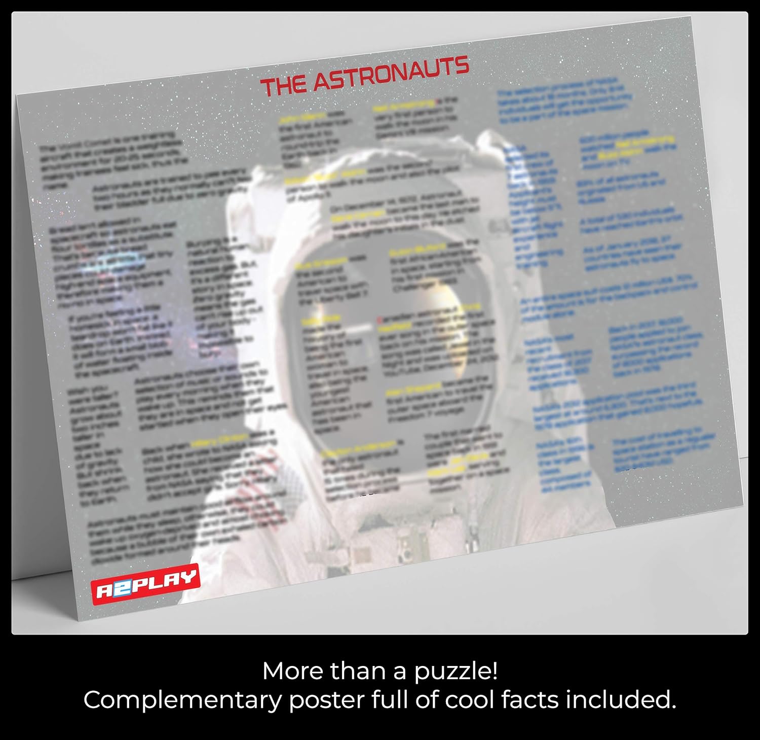 Piece 1000 Astronaut USA A2PLAY Jigsaw in 19.7 x 27.5