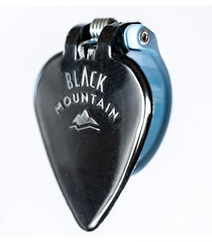 thumbnail image 2 of Exotic Plectrums 4.0mm Black & White Buffalo Horn Guitar Pick - 346 Shape With Grip Hole 2 of 6
