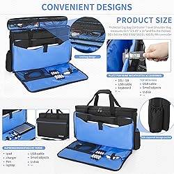 AKOZLIN Padded DJ Controller Mixer Bag Fit For