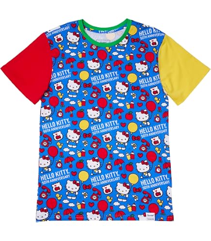Amazon.com: Loungefly HELLO KITTY 50TH ANNIVERSARY UNISEX TEE XL