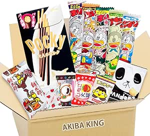 Pocky & Japanese snack DAGASHI con etiqueta AKIBA KING ...