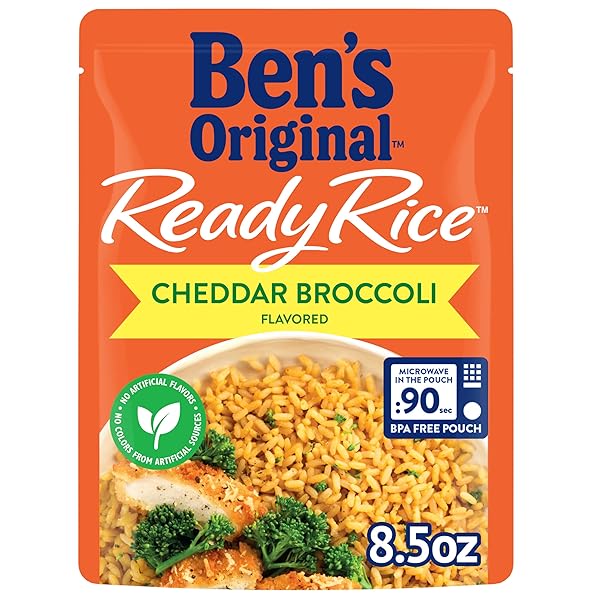 BEN’S ORIGINAL READY RICE CHEDDAR BROCCOLI FLAVORED RICE,...