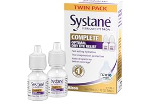 Systane Complete Lubricant Eye Drops, 0.34 Fl Oz, Twin Pack (Pack of 2)