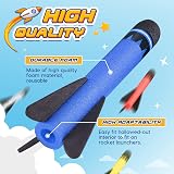 Anginne Rocket Toy Refills 8 Pack Foam Outdoor Garden Toys for Kids Age 3-12 view 2