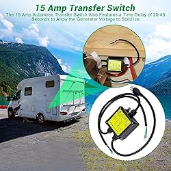 KUTTOLE 15 Amp Transfer Switch, Dual Power