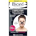 Bioré Charcoal Blackhead Remover Pore Strips, Nose Strips for Instant Blackhead Removal on Oily Skin, with Pore Unclogging, f