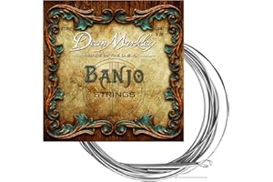 Dean Markley Banjo Strings 5 String Set, 2302 Light Tension 5 String Banjo String Set, Delivers Extra Power, Longer Life and Fuller Rich Tone Tenor Banjo Strings, Made in USA, 9-20 Gauge