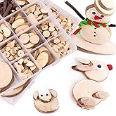 Coadura Wood Craft Kits - Loose Parts Play Materials,DIY Crafts for Projects,DIY Wooden Animal Unfinished Wood Crafts Educati