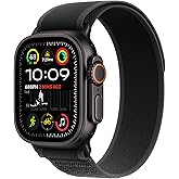 Apple Watch Ultra 2 [GPS + Cellular 49mm] - Black Titanium Case with Black Trail Loop, M/L (Renewed)