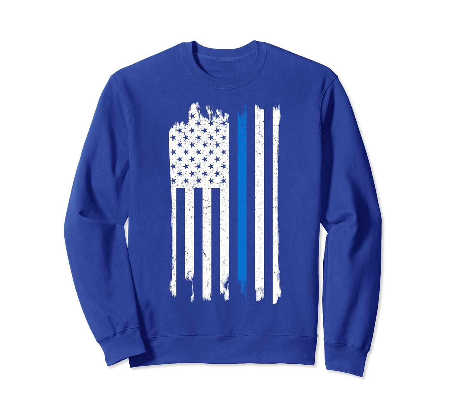 American Flag Blue Line USA Patriot July 4th Sweatshirt-anz