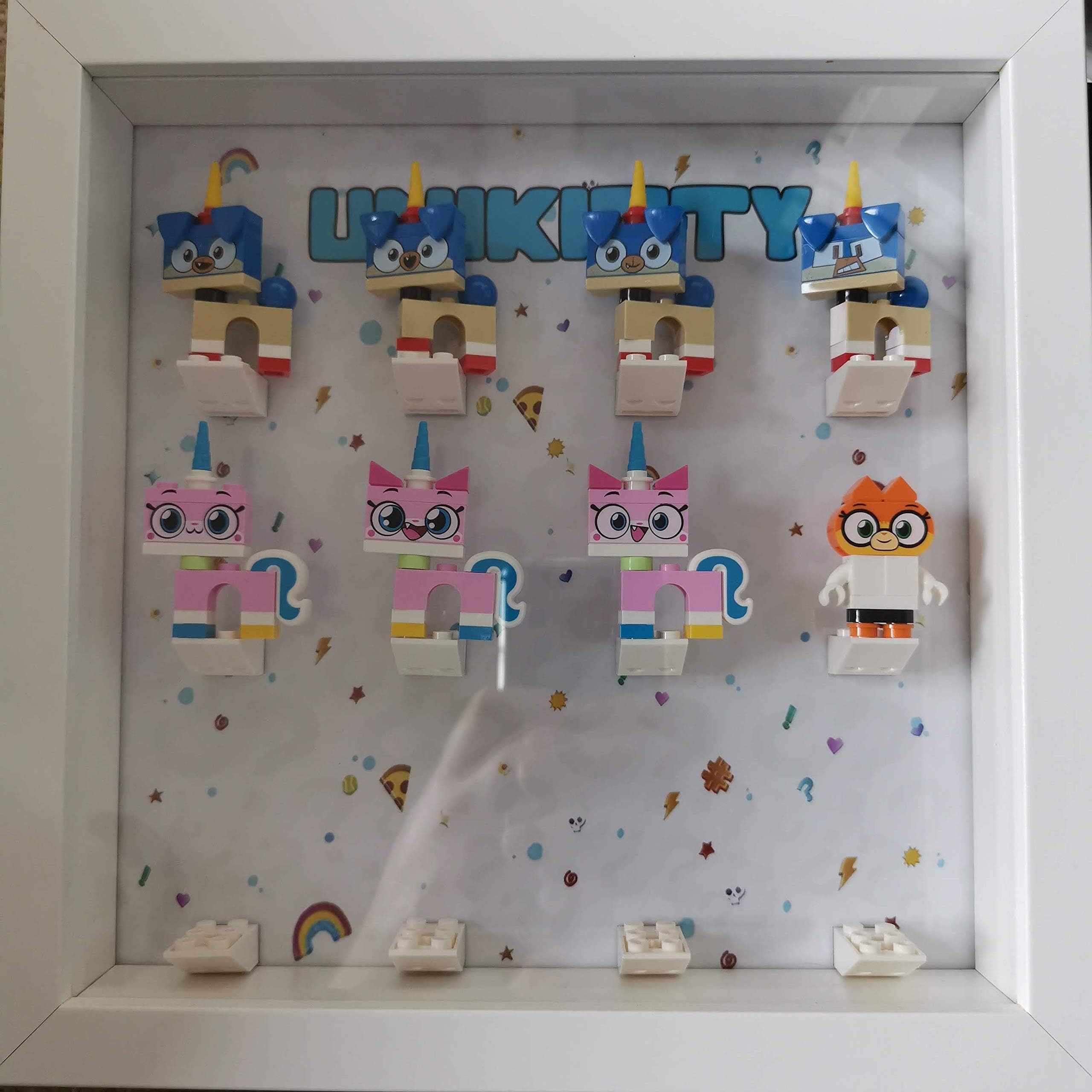 Frame (2 of 2 Containing Genuine LEGO Unikitty Minifigures
