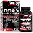 FORCE FACTOR Test X180 Multivitamin, Testosterone Booster Supplement for Men, Support Muscle, Strength, Performance & Vitality, 50+ Nutrients for Men’s Health & All 13 Essential Vitamins, 120 Tablets